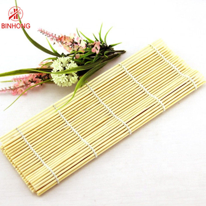 ISO9001 multifuncional 24cm*24cm Mat For Sushi de bambu