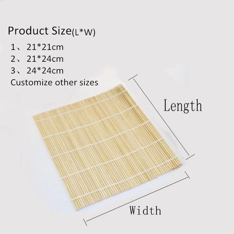 Esteira 24cm de bambu de superfície da vara não da vara amigável de Eco