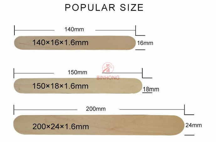 Varas de mistura de madeira biodegradáveis descartáveis da cutelaria 140mm