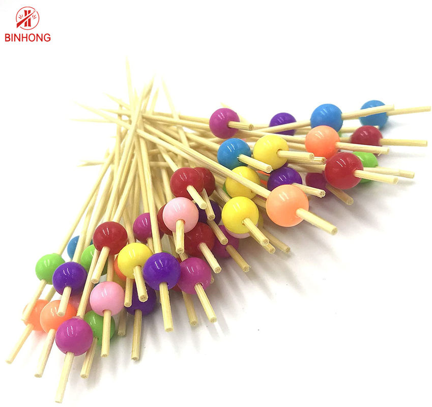 Varas coloridas decorativas do espeto do fruto da cabeça 9cm do coração