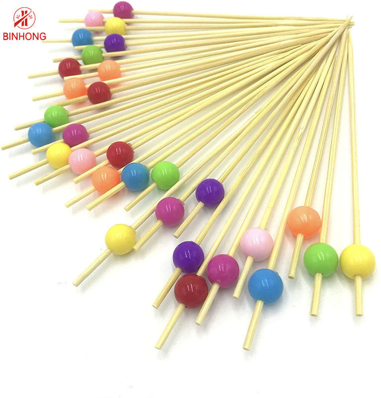 Varas coloridas decorativas do espeto do fruto da cabeça 9cm do coração