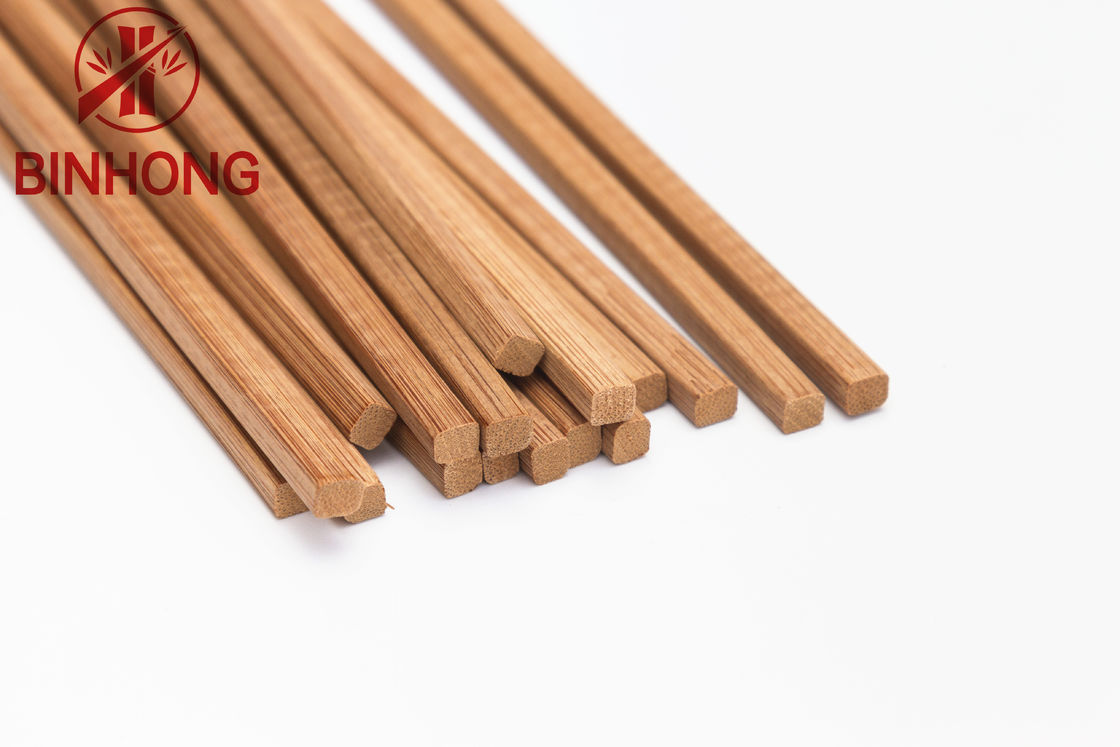 Hashis de bambu descartáveis quadrados carbonizados de 24cm