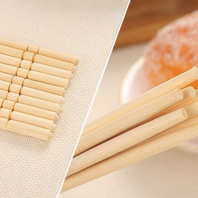 Costume de bambu natural Logo Chopsticks do círculo 5.0mm*20cm