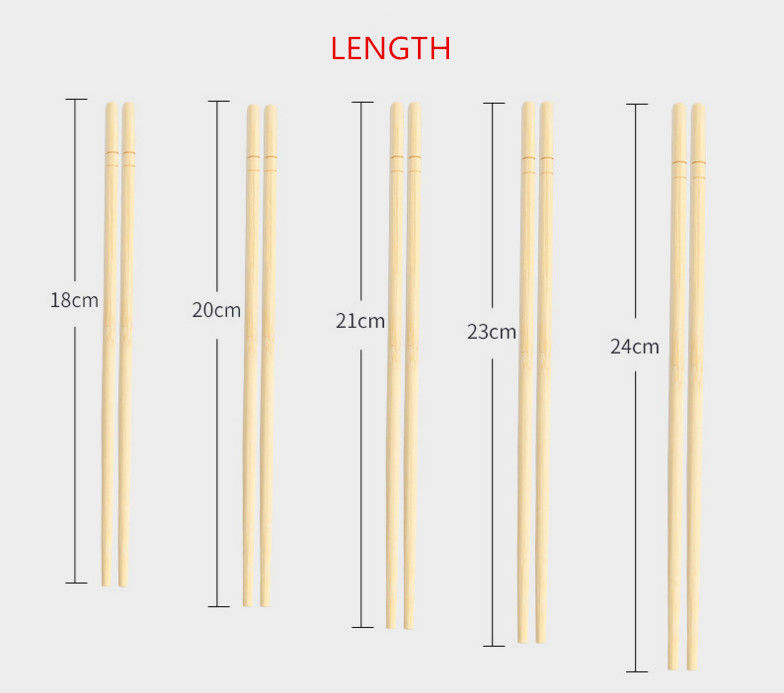 Hashis de bambu descartáveis do GV 23cm para o hotel
