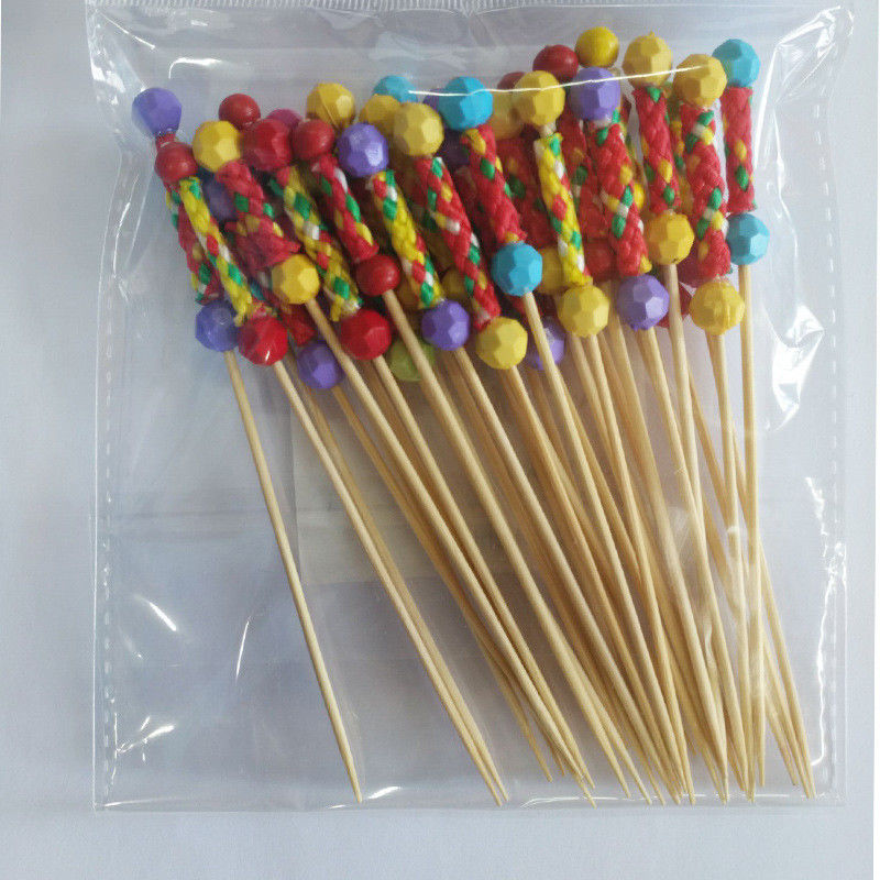 Varas do alimento do bambu da decoração 8cm do partido para bebidas dos aperitivos