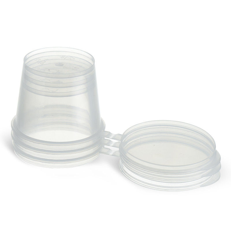 50ml Mini Copo para Molho PP Transparente PP Copo para Molho com Tampa