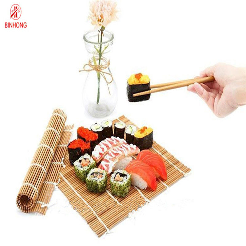 Sushi aguçado dobro de 27cm*27cm que rola Mat For Household