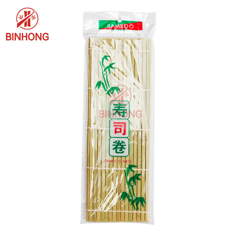 Esteira de bambu natural do rolamento do sushi do uso fácil 21cm*24cm
