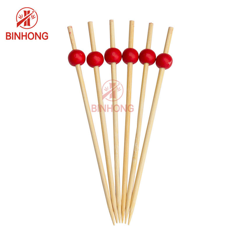 Varas de bambu lustradas amigáveis do espeto de Eco 12cm