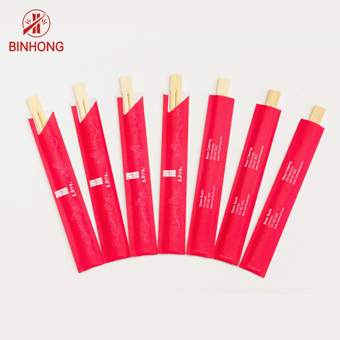 21CM -24CM JUNTA os hashis de bambu de Dispossiable com o meio papel envolvido para o alimento chinês