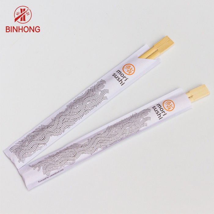 Hashis de bambu de 24CM TENSOGE Dispossiable com o meio papel envolvido
