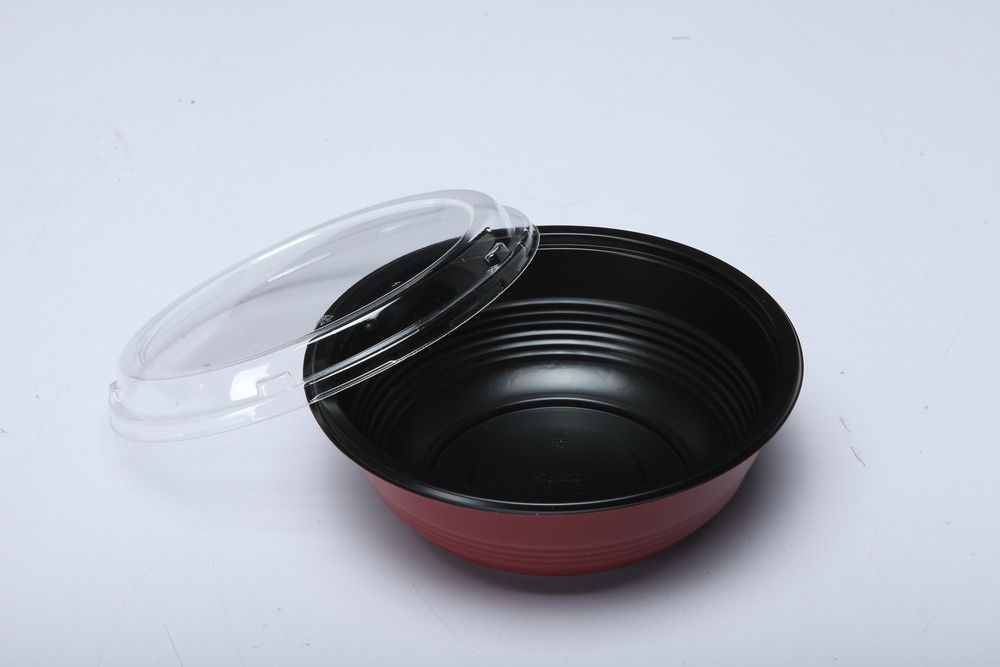 Bacia de arroz descartável Microwavable plástica do empacotamento de alimento dos PP da durabilidade