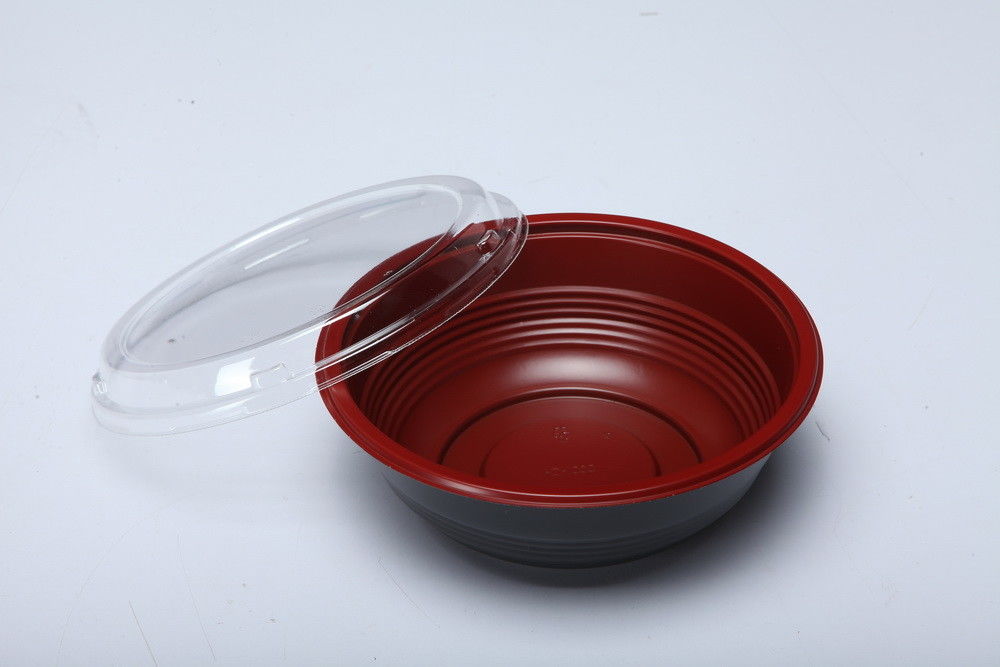 Bacia de arroz descartável Microwavable plástica do empacotamento de alimento dos PP da durabilidade