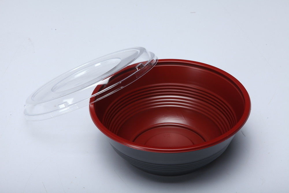 Bacia de arroz descartável Microwavable plástica do empacotamento de alimento dos PP da durabilidade