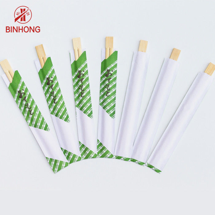Serviços de mesa personalizados sem corte diário Bamboo de uma só vez, meio papel envolto/papel completo/papel opcional