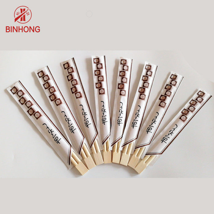 Hashis de bambu descartáveis do comprimento 24cm para o restaurante