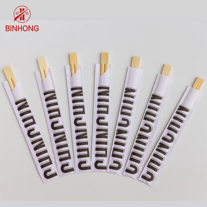 Hashis de bambu descartáveis do comprimento 24cm para o restaurante
