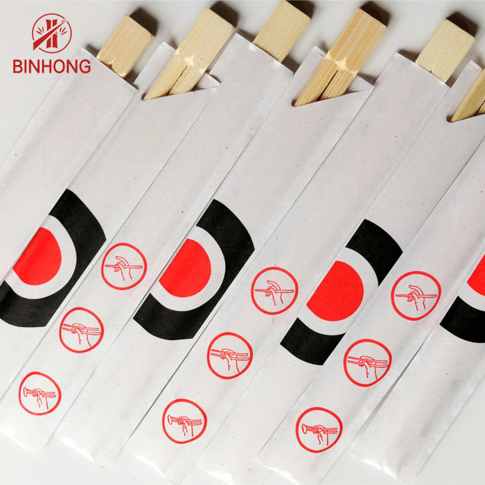 、 De bambu natural descartável 24cm do、 23 do、 21 dos hashis 20, meio envoltório do papel
