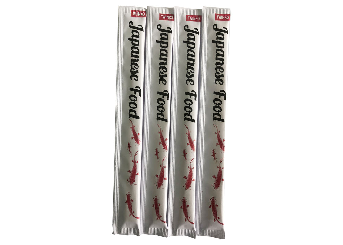 Hashis gêmeos de bambu descartáveis personalizados