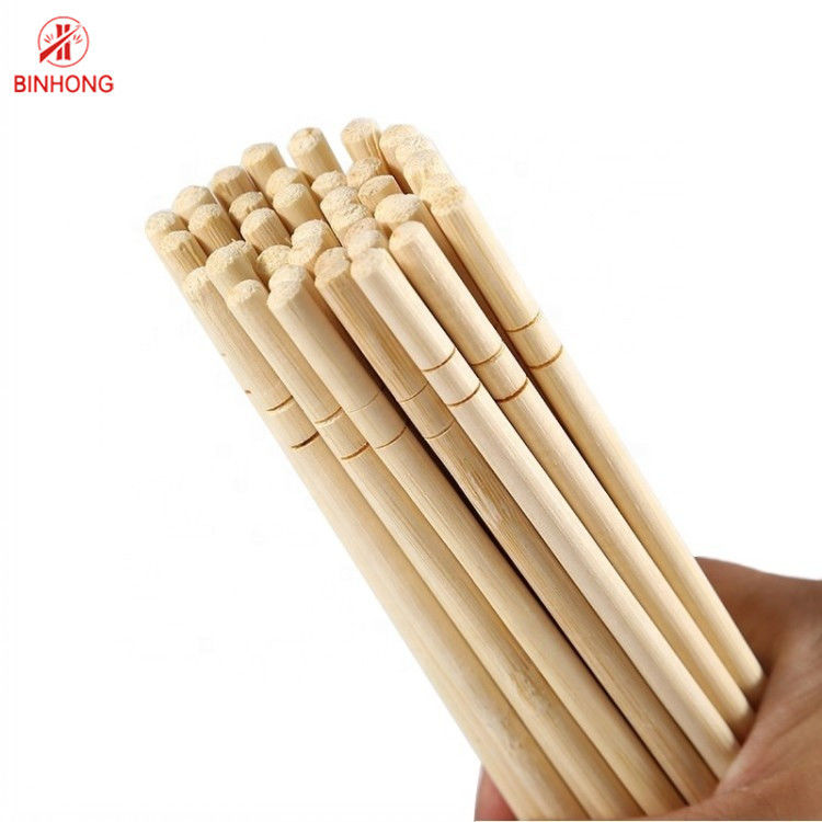 Hashis redondos naturais dos hashis de bambu descartáveis do amigo de Eco do chinês 21cm