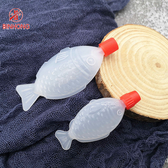 Peixes plásticos descartáveis afastados de abastecimento do molho de soja para engarrafar 1,5 2 onças