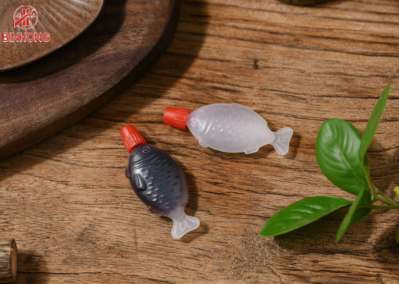 Peixes plásticos descartáveis afastados de abastecimento do molho de soja para engarrafar 1,5 2 onças