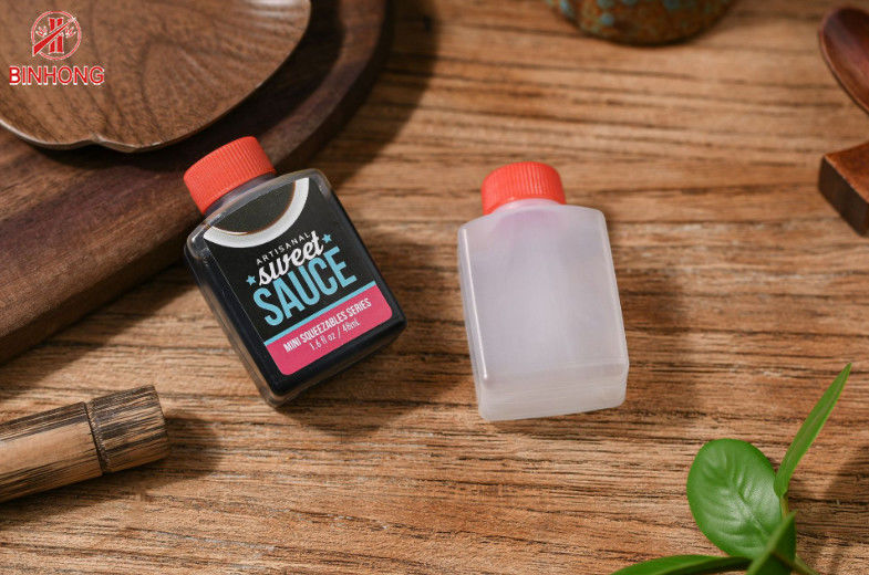 Garrafa descartável 6ml 15ml 30ml do molho de soja do PE do produto comestível