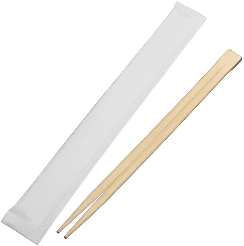 Hashis gêmeos de bambu descartáveis personalizados