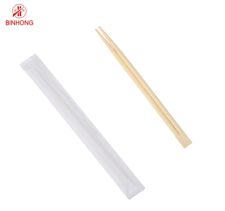 Hashi descartável do hashi de bambu natural gêmeo do envoltório do saco de papel