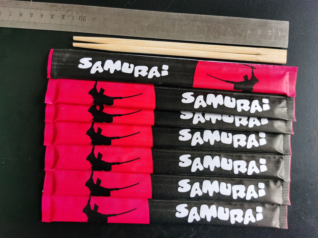 Hashis de bambu descartáveis, a melhor qualidade dos gêmeos de papel completos da embalagem 21cm