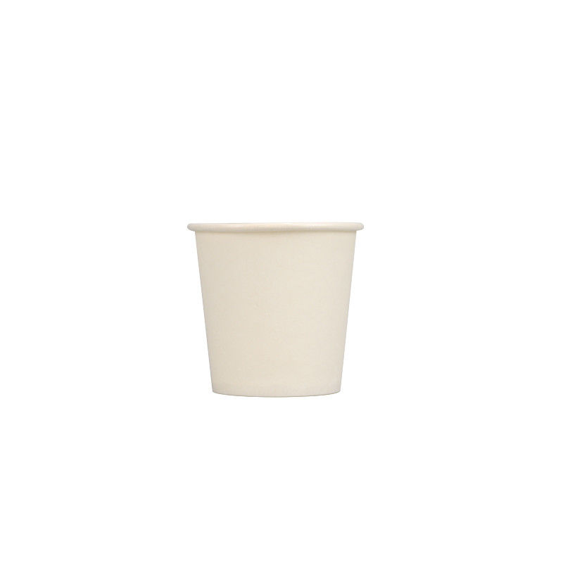 copo de papel descartável inferior de café branco da parede de 12oz 60mm único biodegradável