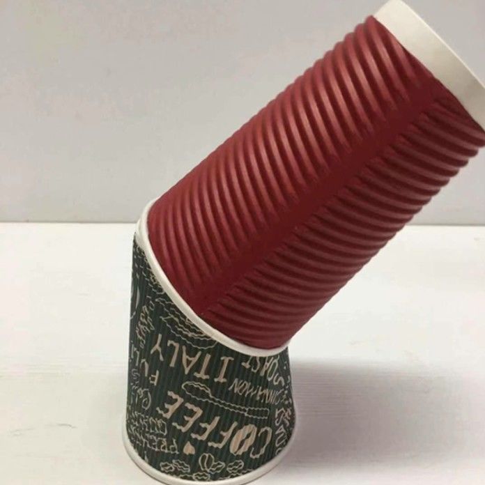 copo de papel descartável do café da ondinha 8oz biodegradável