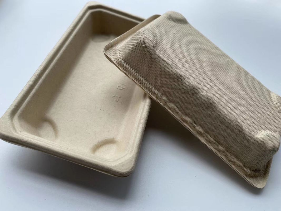 O sushi de papel biodegradável leva embora a caixa descartável