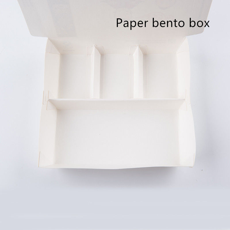 O papel de embalagem retangular leva embora descartável Compostable da caixa com tampa do ANIMAL DE ESTIMAÇÃO