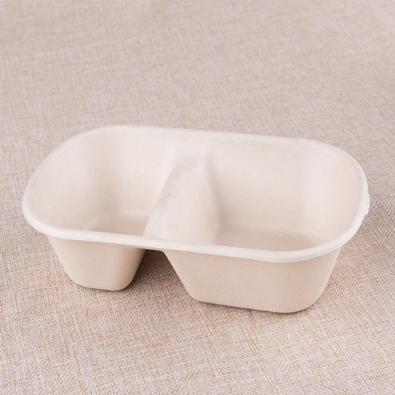 Lancheira de papel descartável 500ml 700ml 850ml 1000ml de 5 compartimentos