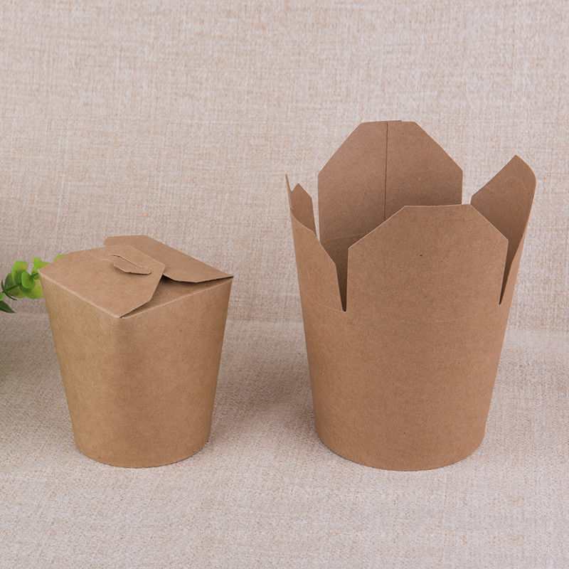 o PE 18gsm revestiu o recipiente de alimento descartável de papel com a impressão de CMYK Litho