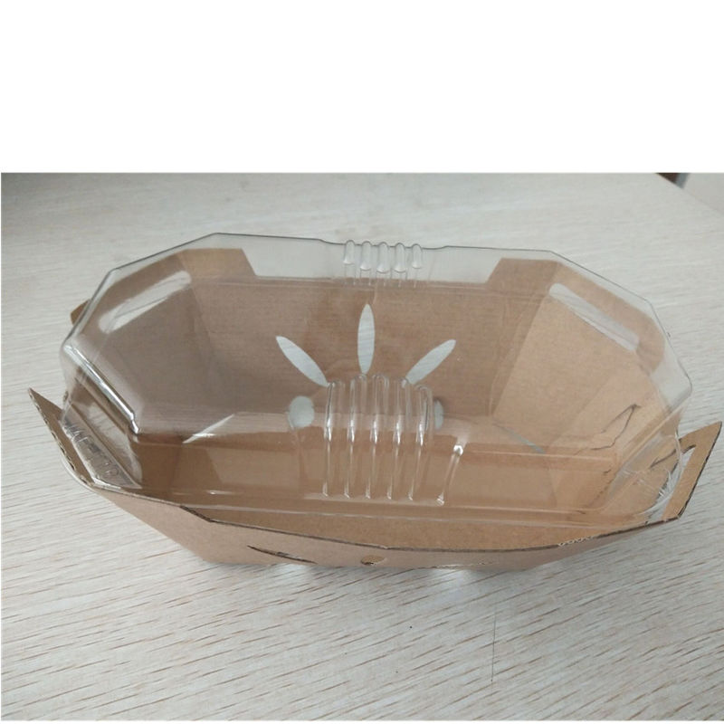 Tampa reciclável do ANIMAL DE ESTIMAÇÃO de Tray With do fruto do papel de embalagem de 350gsm