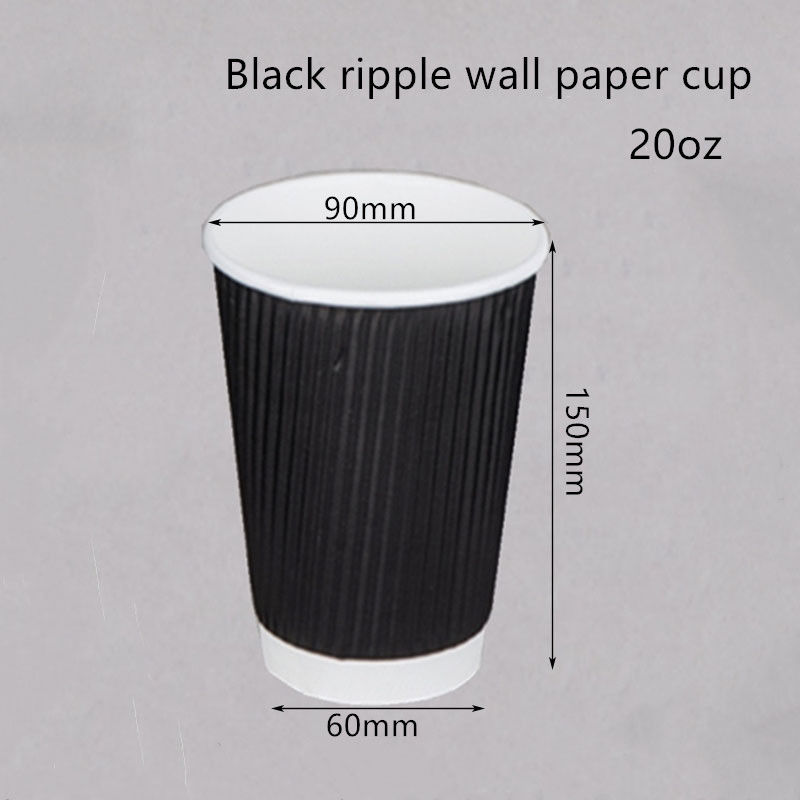 Copo bebendo corrugado do café do papel de embalagem de 250gsm 300gsm descartável