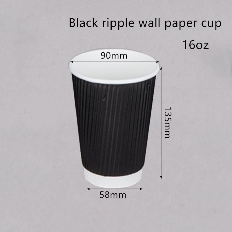 Copo bebendo corrugado do café do papel de embalagem de 250gsm 300gsm descartável