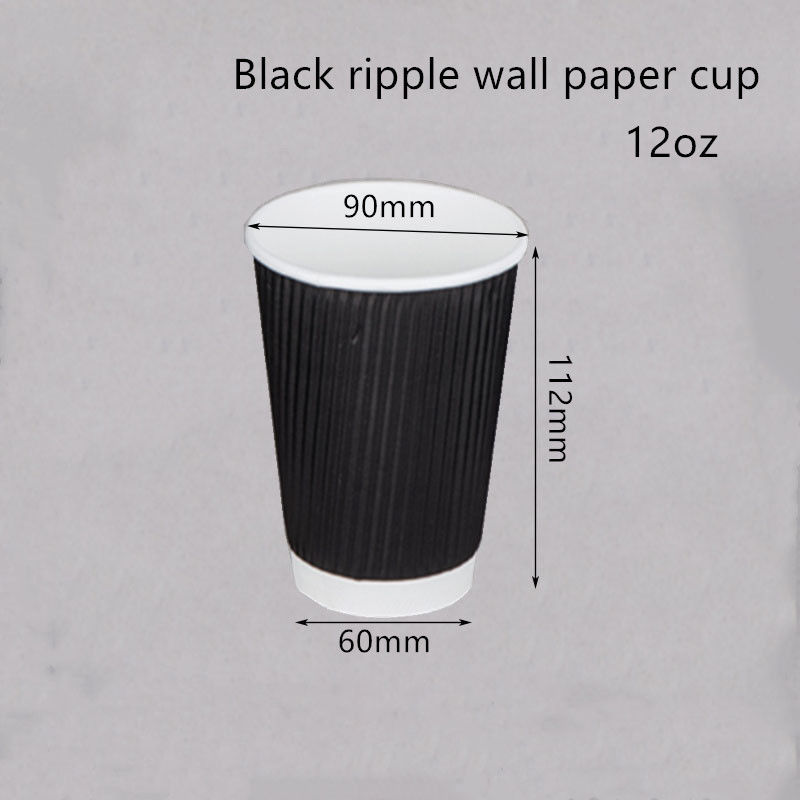 Copo bebendo corrugado do café do papel de embalagem de 250gsm 300gsm descartável