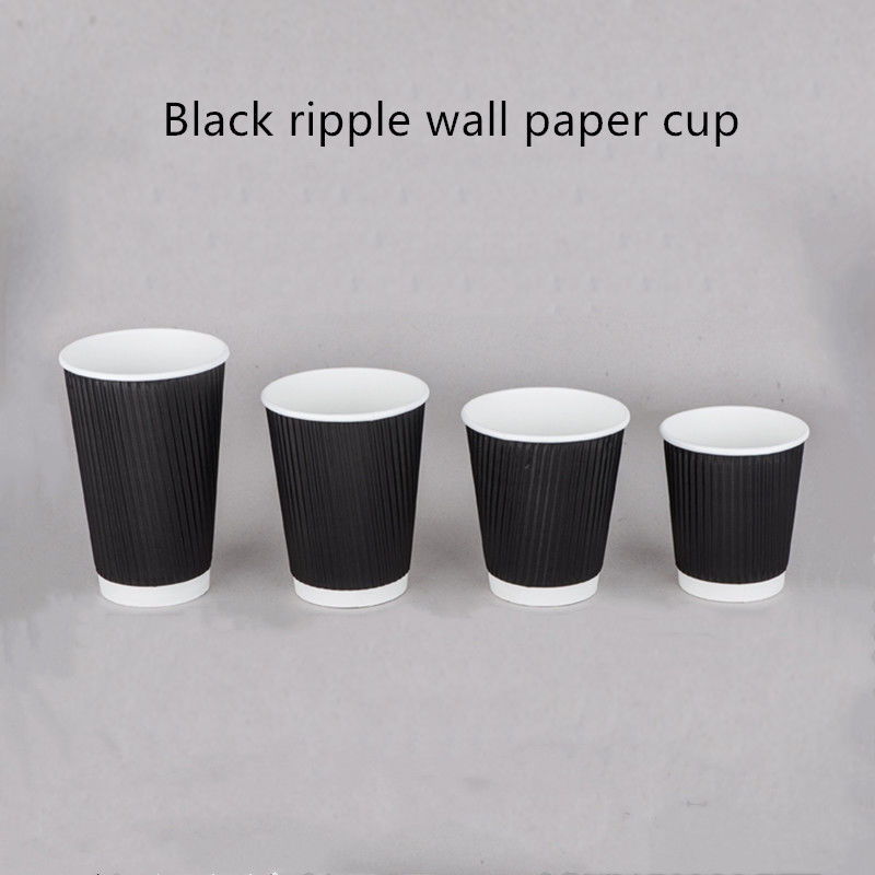 Copo bebendo corrugado do café do papel de embalagem de 250gsm 300gsm descartável