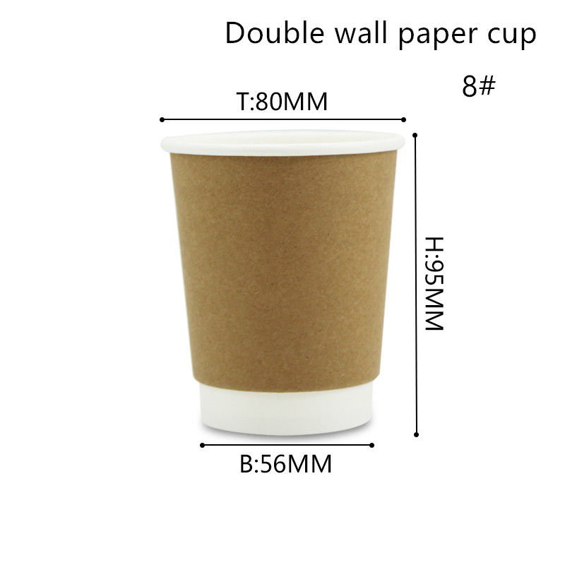 Copos quentes e frios biodegradáveis 8oz 12oz 16oz da bebida