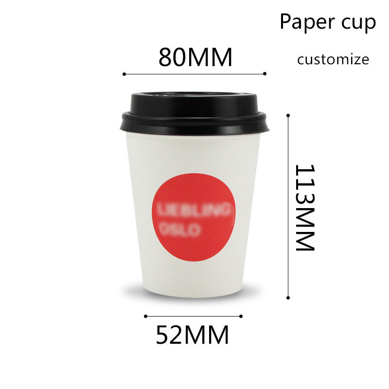 O PLA Compostable alinhou copos bebendo do papel de bambu da fibra 280gsm