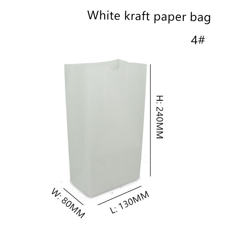 Papel de embalagem branco reciclável Carry Bags For Food Packaging de 60gsm 70gsm