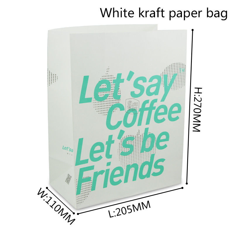 saco de papel do empacotamento de alimento de 60gsm 70gsm para o pão