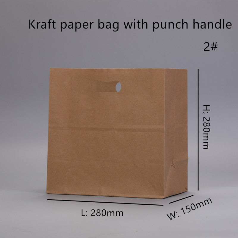 saco de papel de 80gsm 100gsm 120gsm Kraft com punho cortado