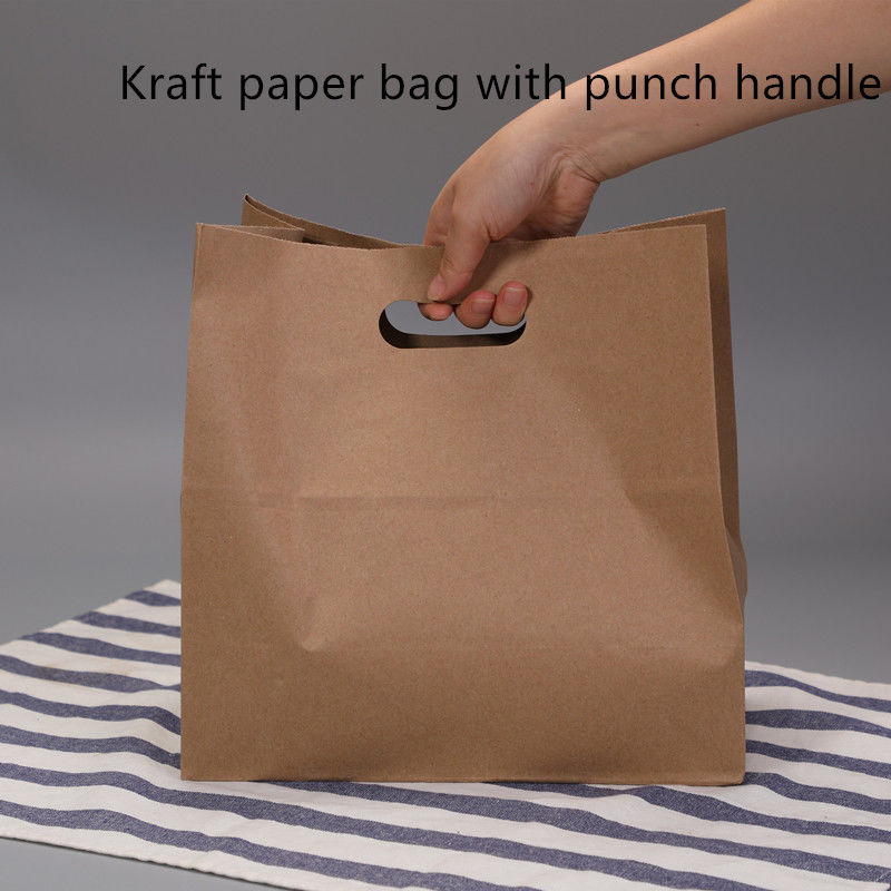 saco de papel de 80gsm 100gsm 120gsm Kraft com punho cortado