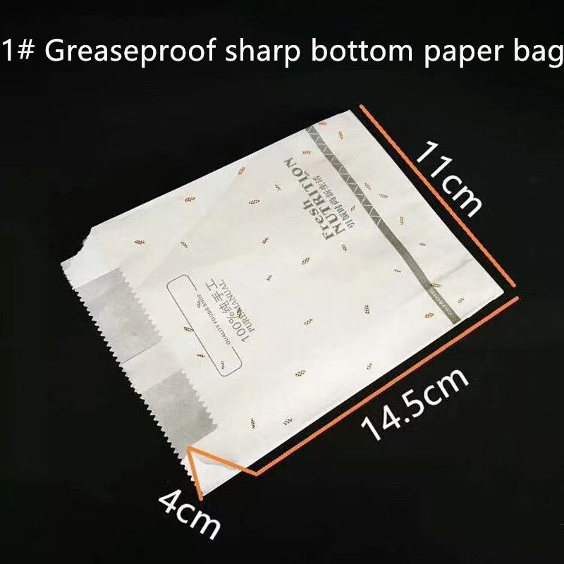 Saco de papel afastado à prova de graxa biodegradável descartável do SOS