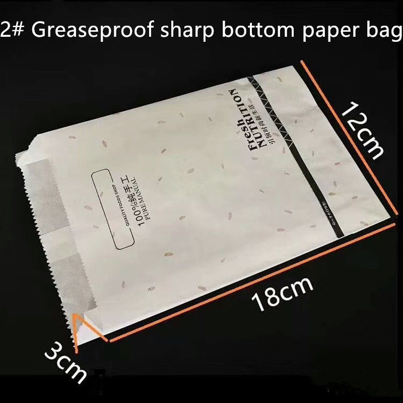 Saco de papel afastado à prova de graxa biodegradável descartável do SOS