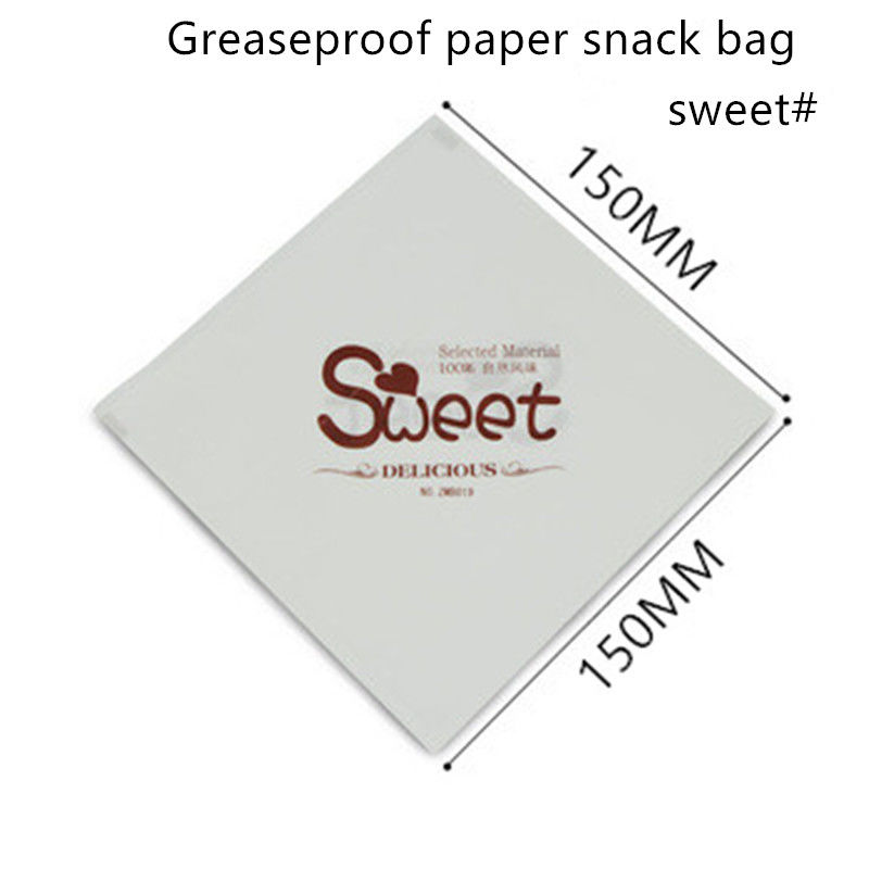 PE quadrado 55gsm revestido que envolve o saco de papel para o hamburguer
